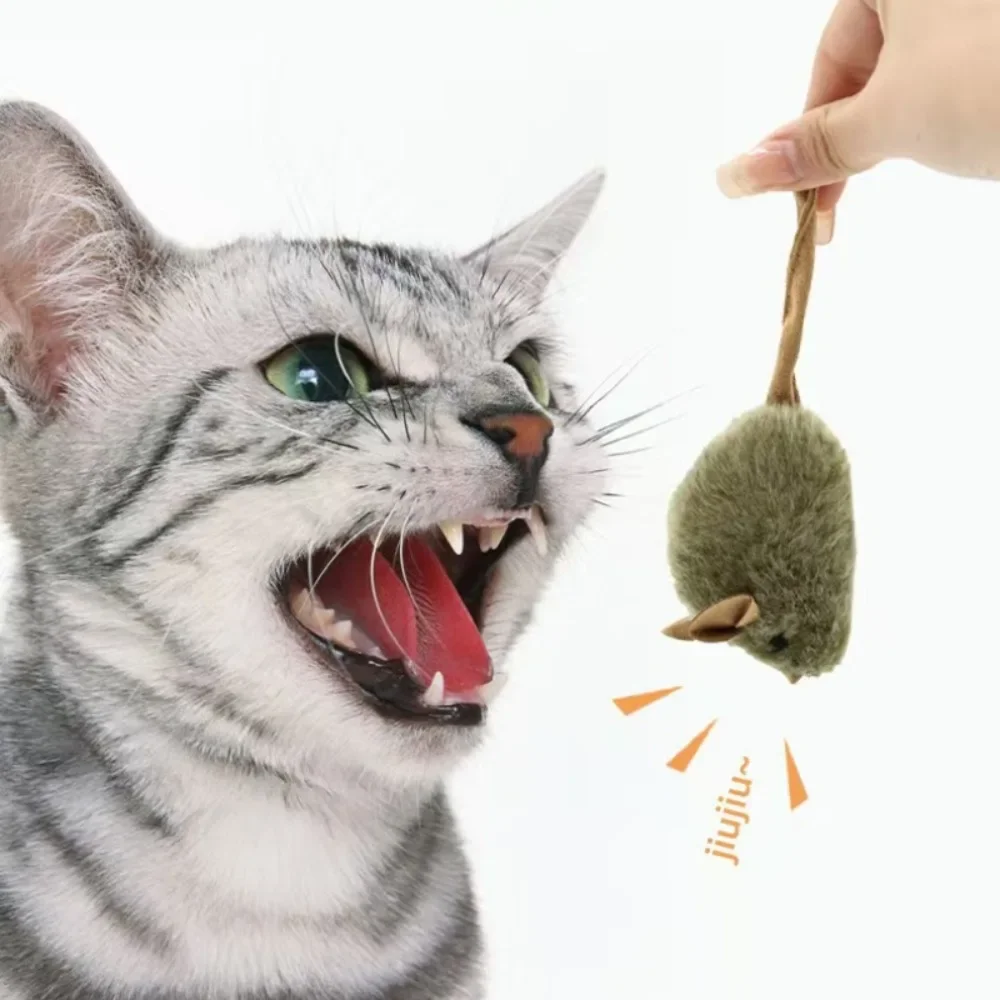 Ratón chirriante para gatos