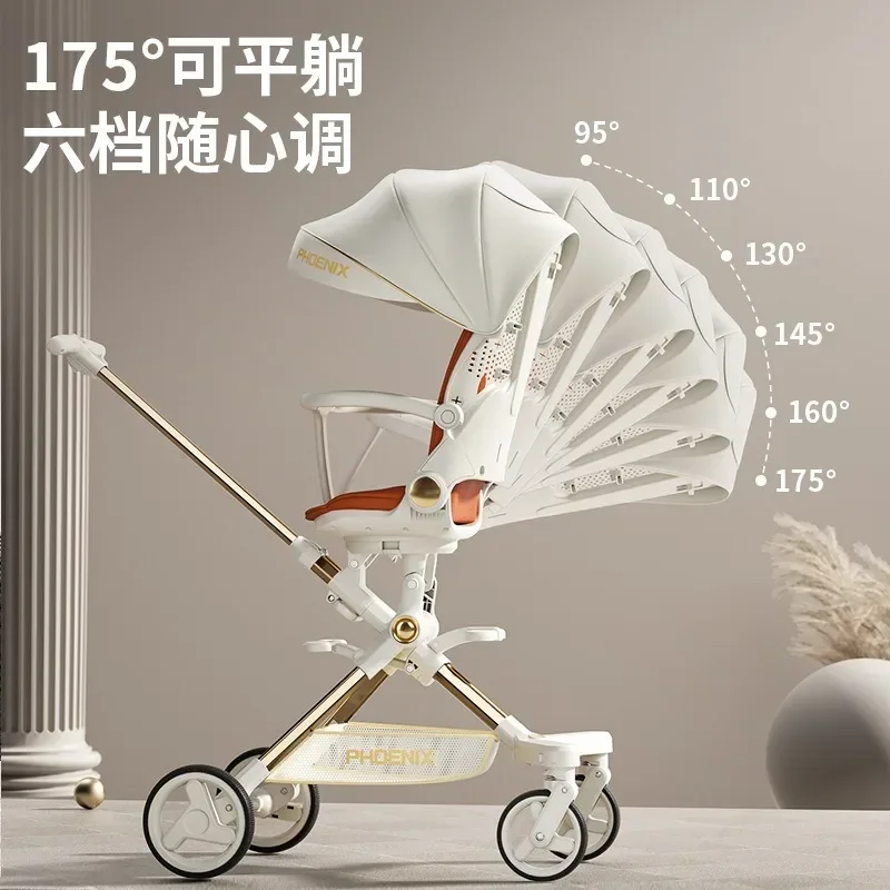 Andador para bebés plegable bidireccional, sentado y tumbado - imagen 4