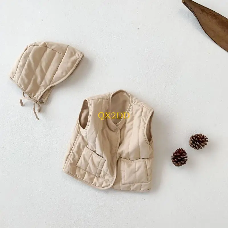 Chaleco de algodón con gorro para niño – Temporada otoño invierno - imagen 3