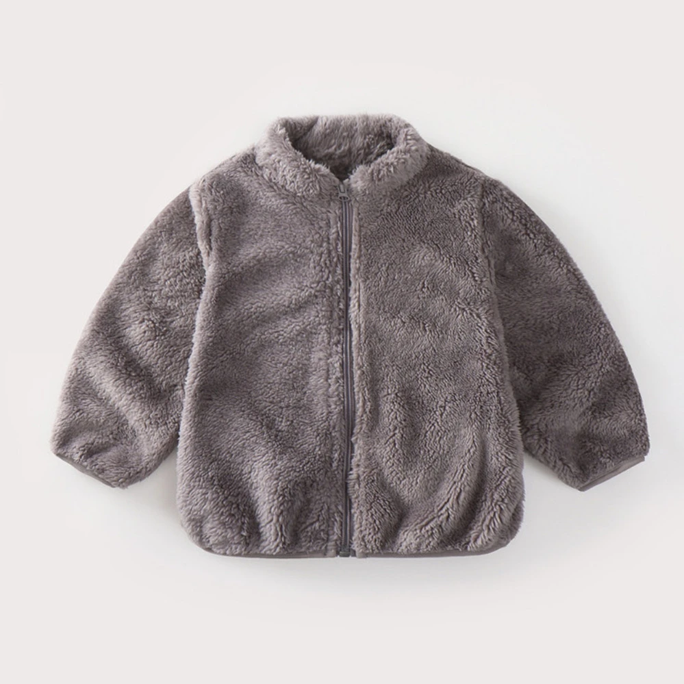 Abrigo de felpa cálido para niños – Chaqueta casual de otoño - imagen 5