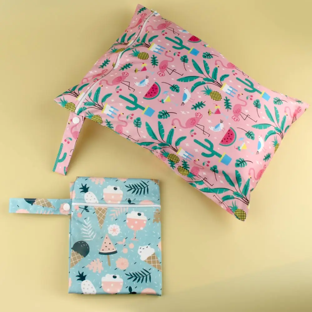 Bolsa húmeda para pañales de tela reutilizable e impermeable, práctica - imagen 2