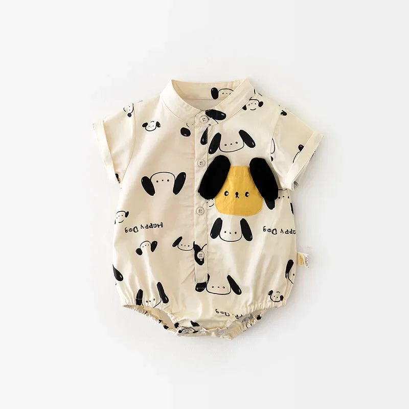 Body verano bebéMILANCEL – Algodón suavecon estampado cachorro - imagen 5