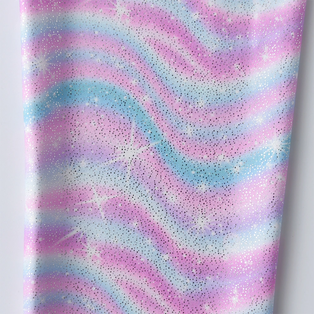 DXTON leggings de rayas degradado caramelo para niñas de primavera - imagen 3