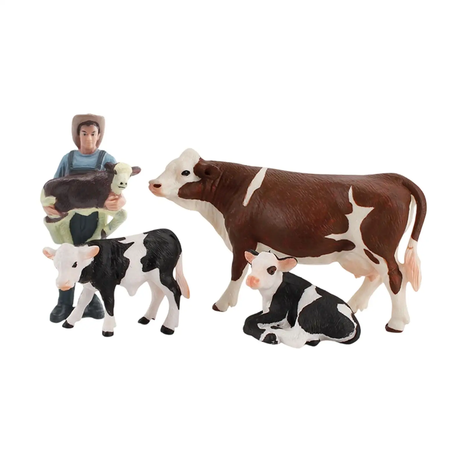 Figura de vaca de granja para micropaisaje educativo - imagen 2