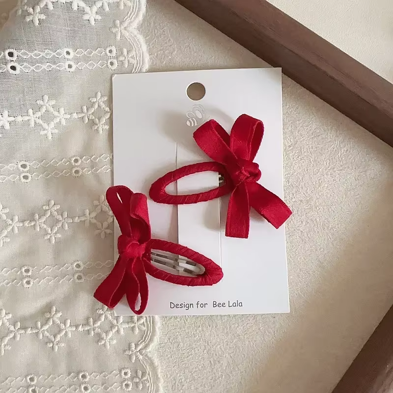 Pinzas para bebe con lazo de algodon Set infantil - imagen 3