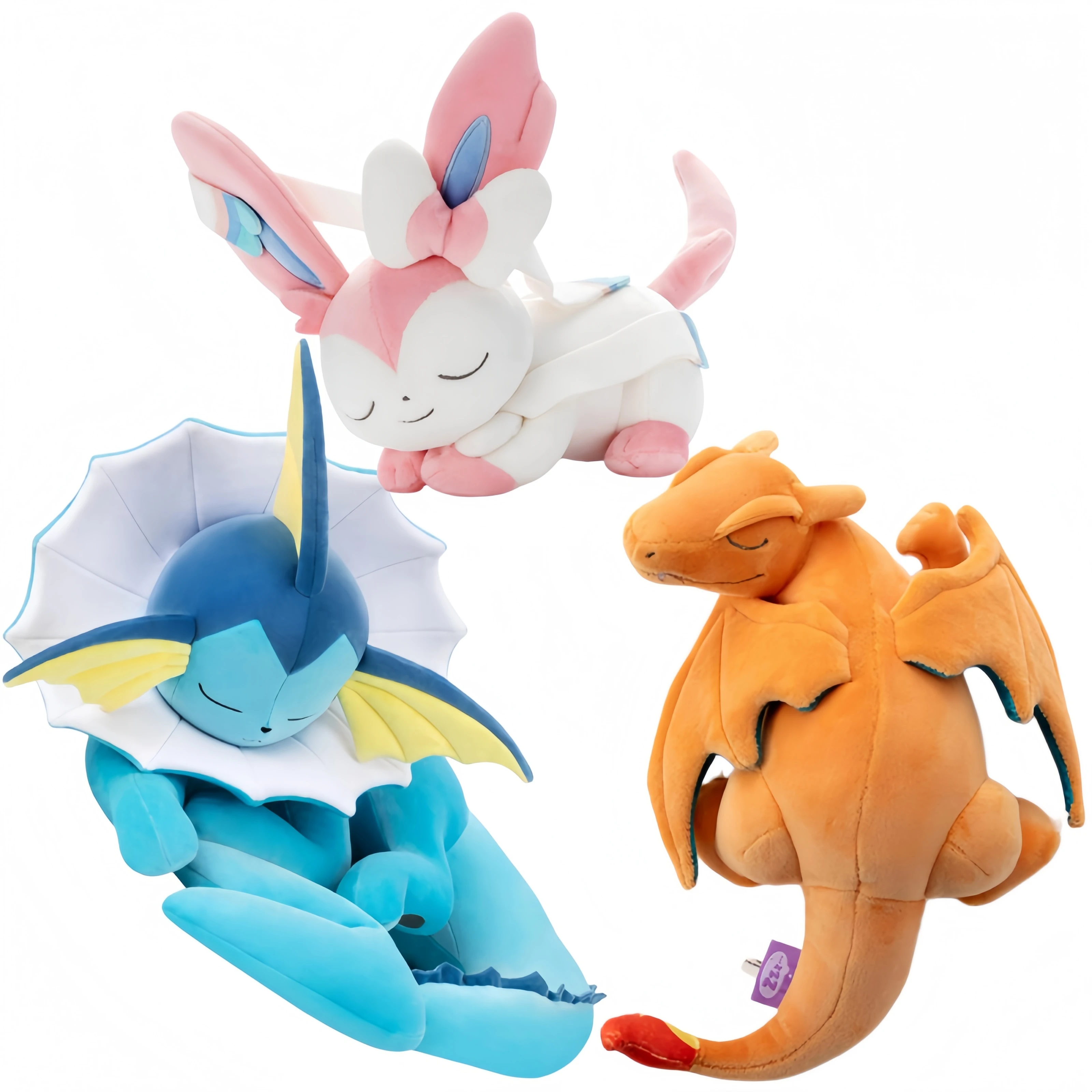 Peluches Pokémon de Vaporeon durmiendo, Sylveon y Glaceon para niños - imagen 5