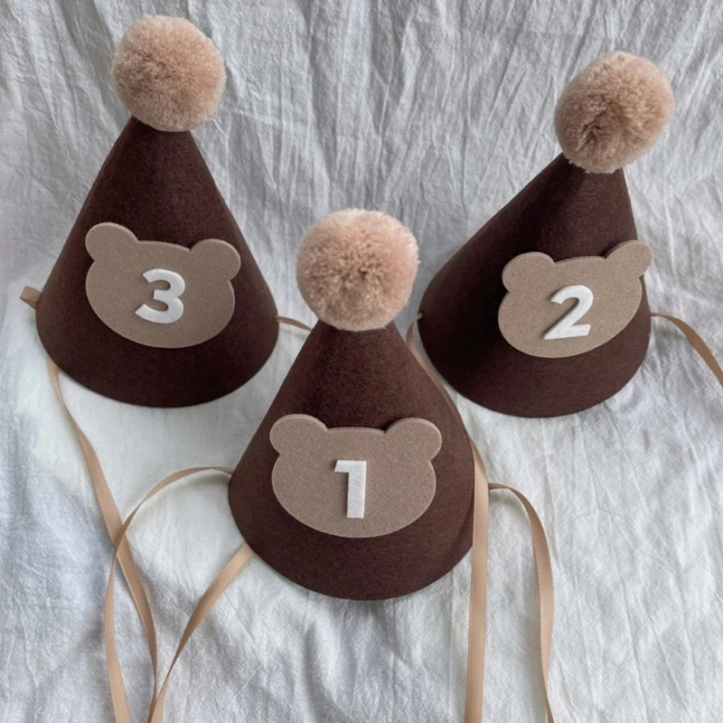 Sombrero de oso para cumpleañero