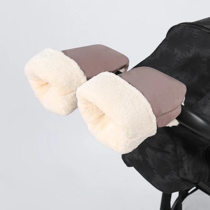 Manoplas para cochecito impermeables con forro polar grueso invierno - imagen 5