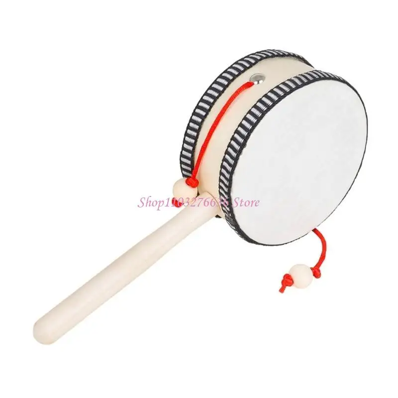 Sonajero de madera tradicional para bebé recién nacido, educativo - imagen 3
