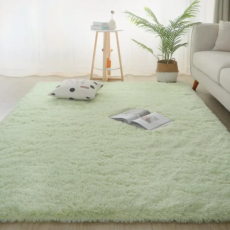 Alfombra de felpa suave con textura detallada