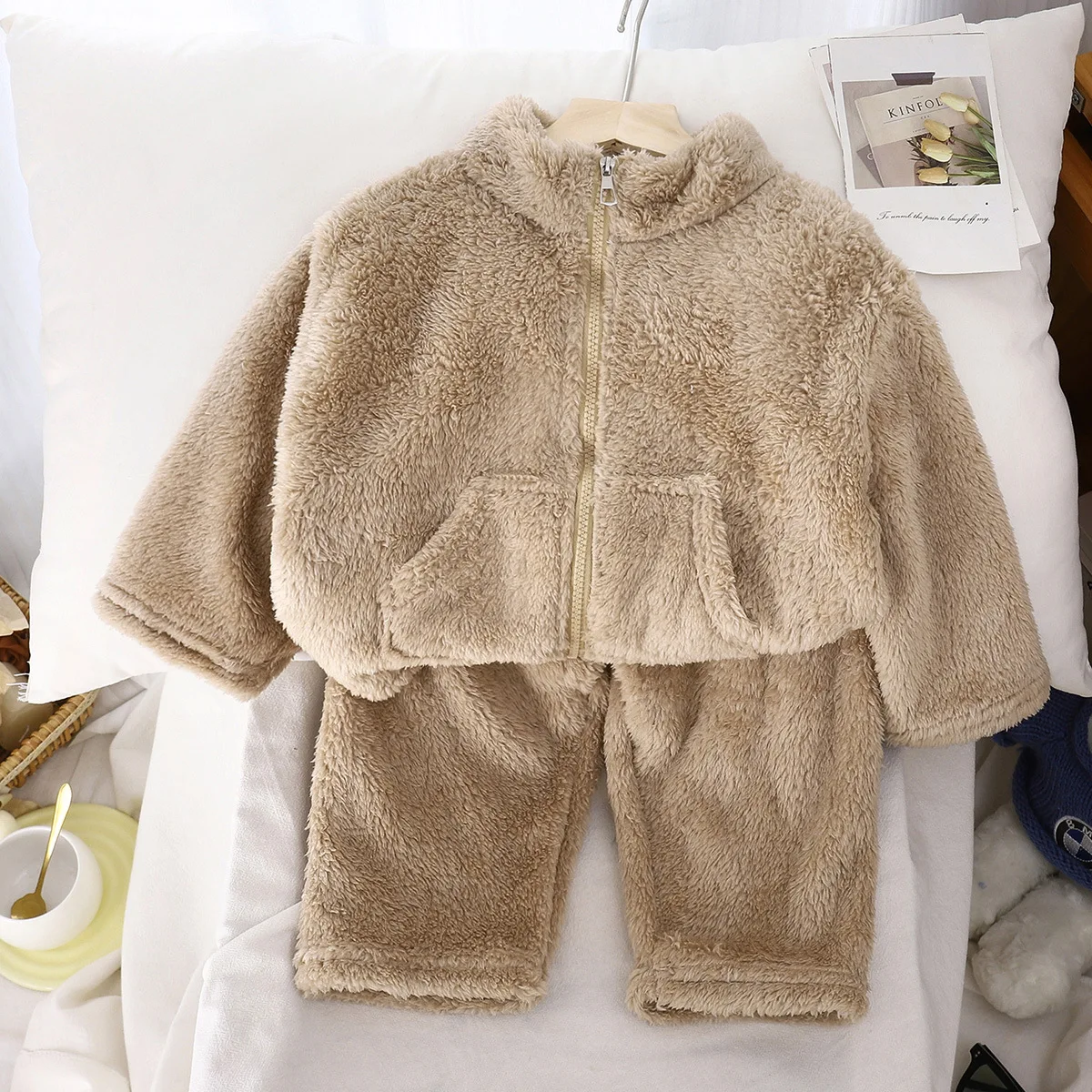 Conjunto acolchado de invierno para niños – Ropa cálida y lana - imagen 5