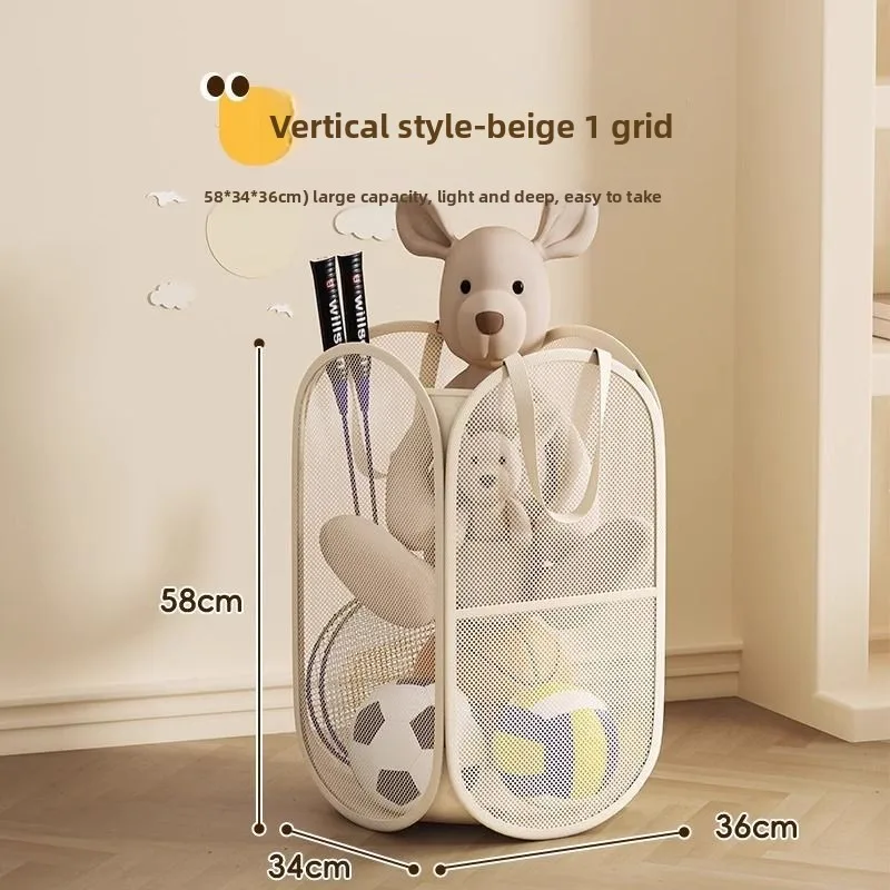 Cesta de malla para ropa sucia y juguetes infantiles - imagen 3