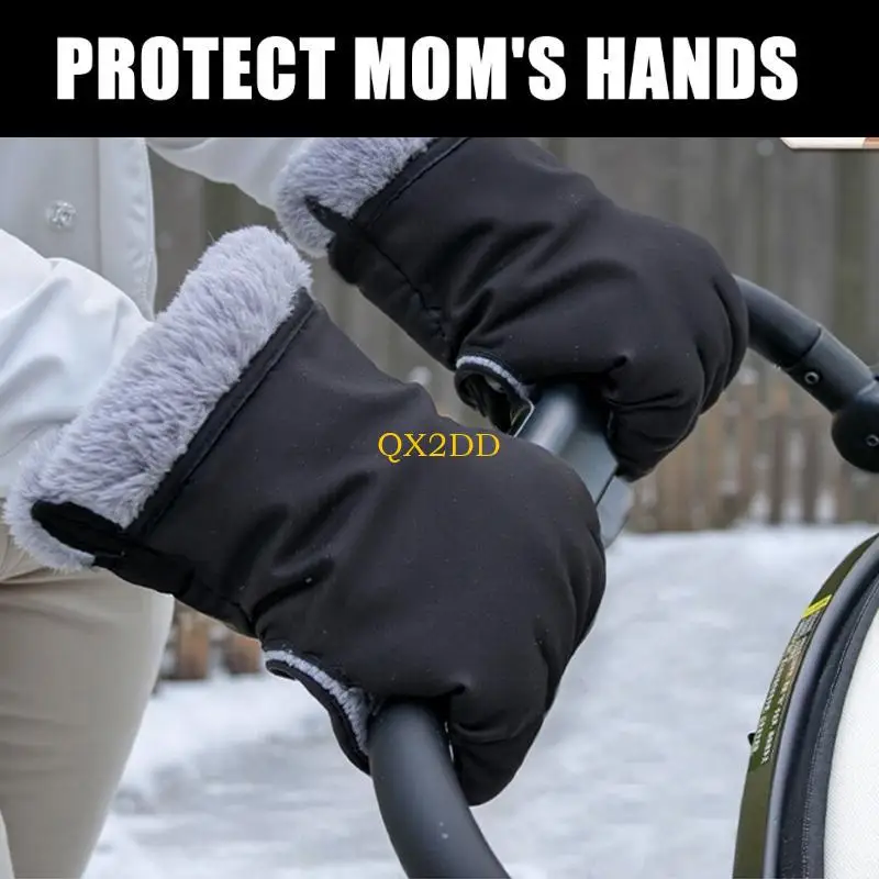 QX2D Guantes para cochecito bebé – Aislamiento térmico y forro suave - imagen 3