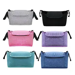 Bolsa organizadora desmontable cochecito–Portavasos y correa ajustable