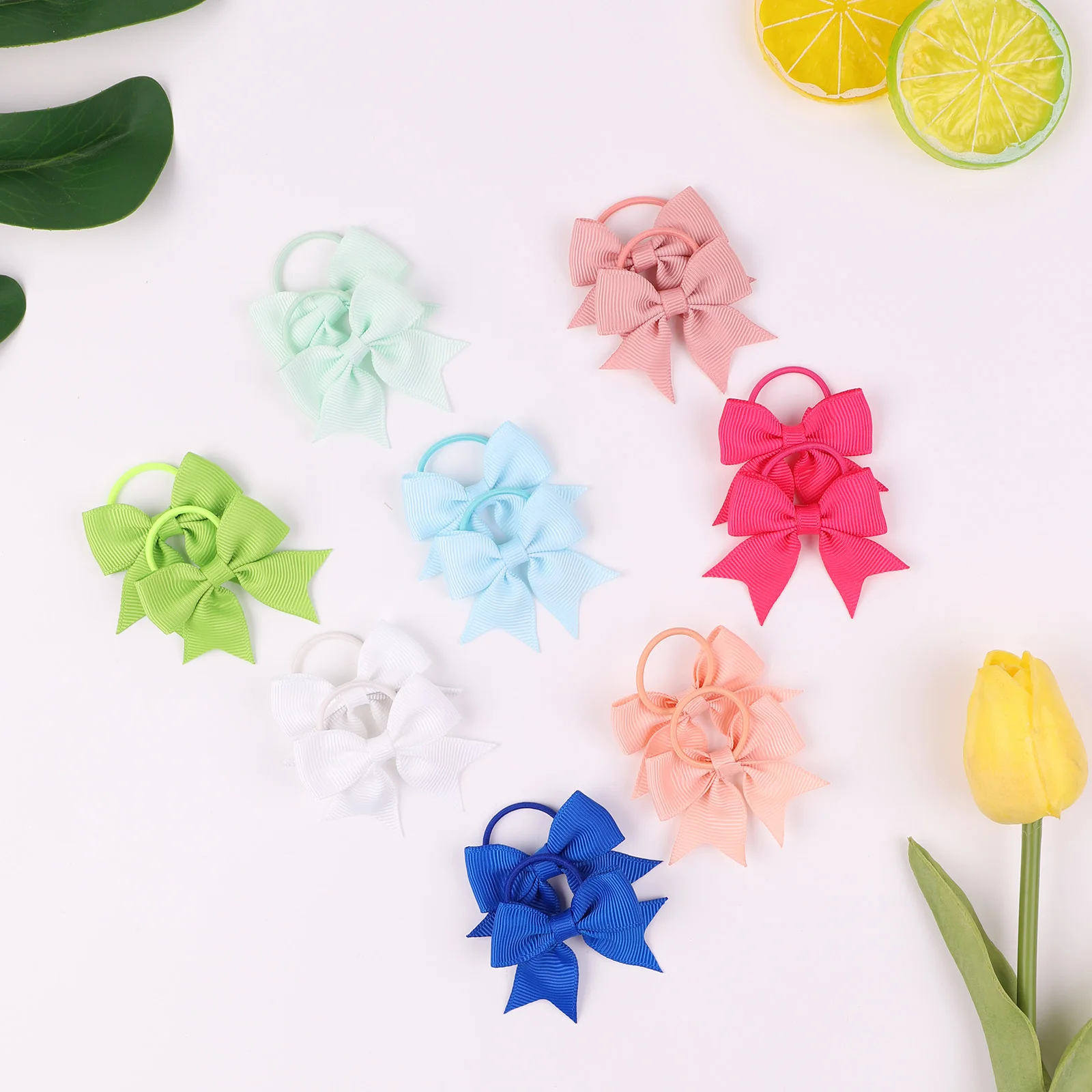 Bandas elásticas con lazo para el cabello de niña – suave y cómodas - imagen 4
