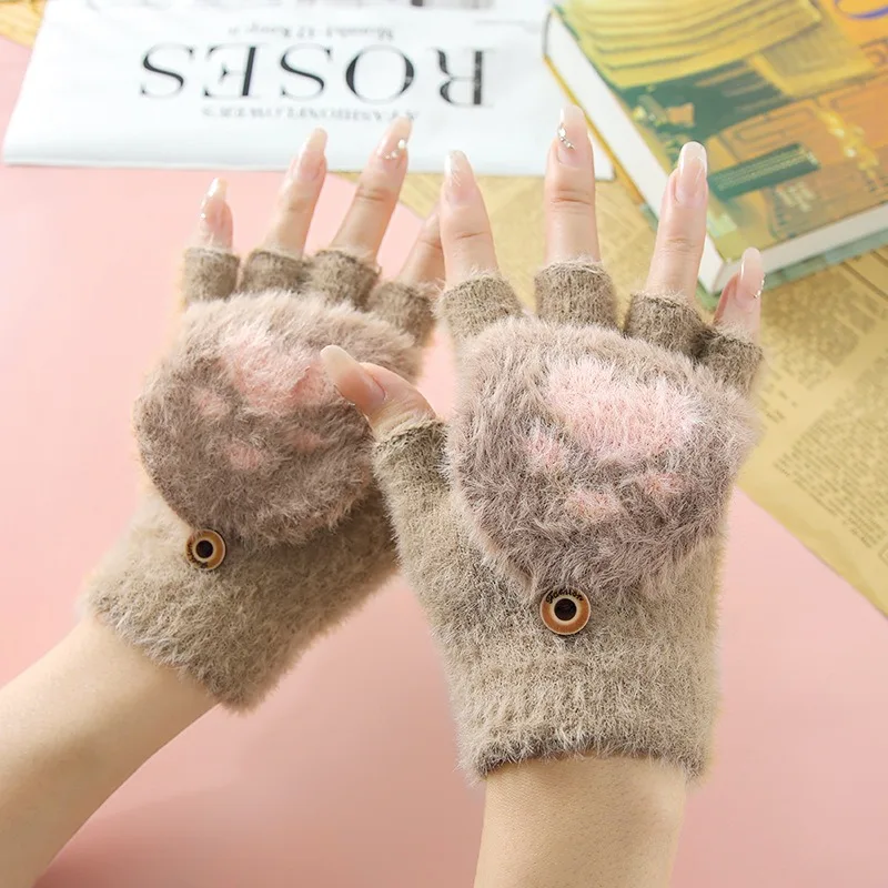 Guantes de punto con forro polar para niños – Invierno y otoño - imagen 2