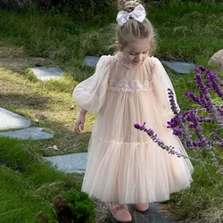 MILANCEL vestido primavera niña 2-6 años tul encaje princesa