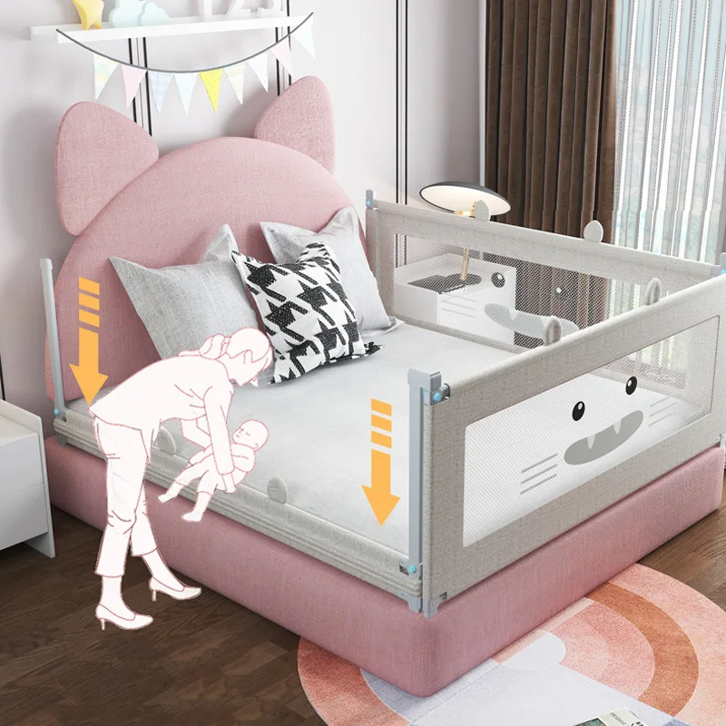 Barreira protectora anticaída para cama de bebé - imagen 2
