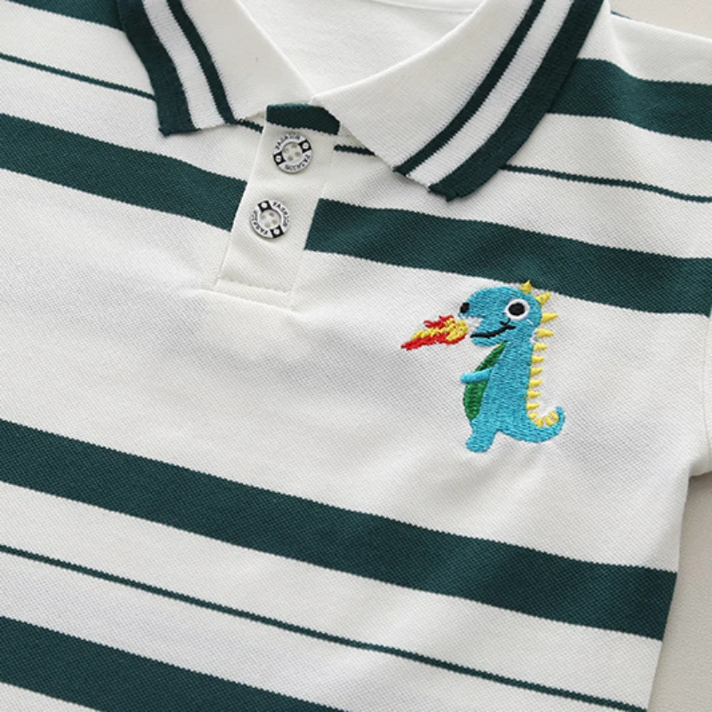Conjunto bebé verano de camiseta a rayas y pantalón corto - imagen 5