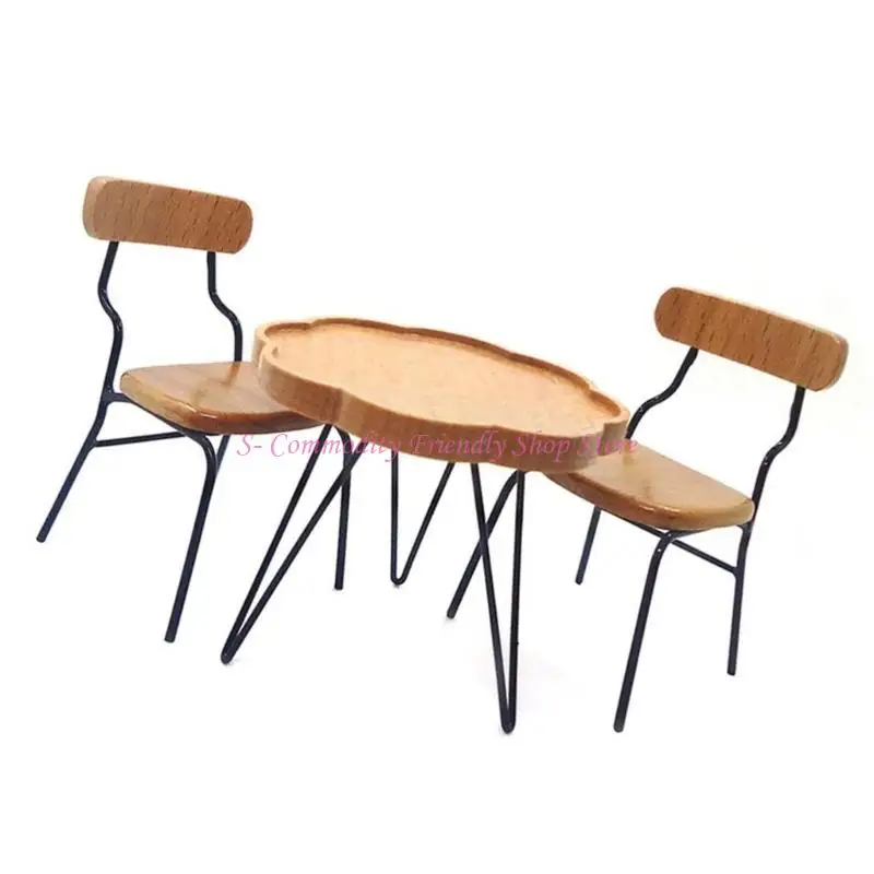 Silla en miniatura y juego para casa de muñecas infantil