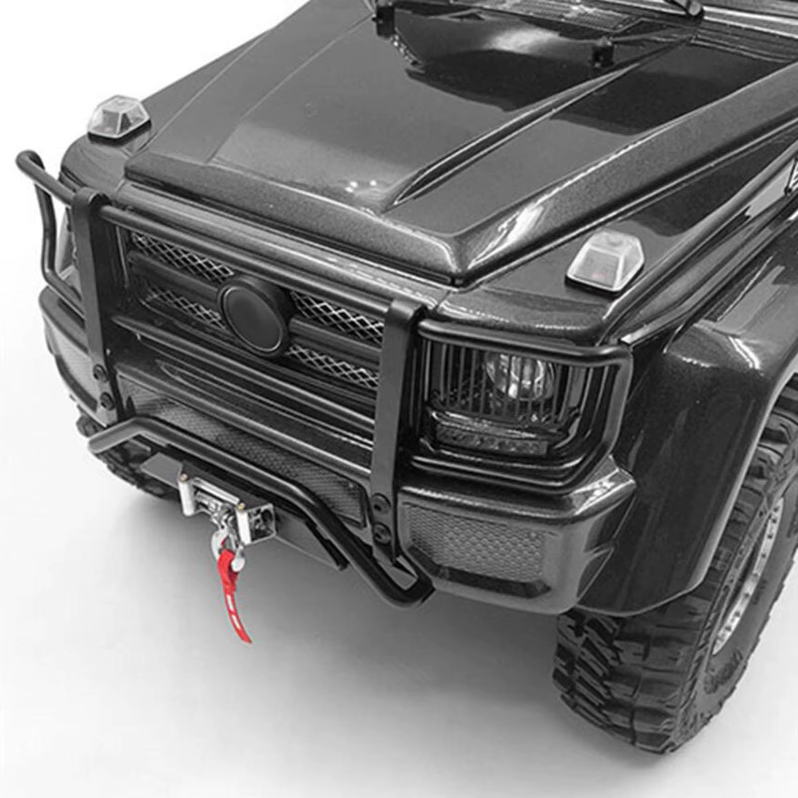 Parachoques delantero de metal para coche radiocontrol en negro - imagen 5