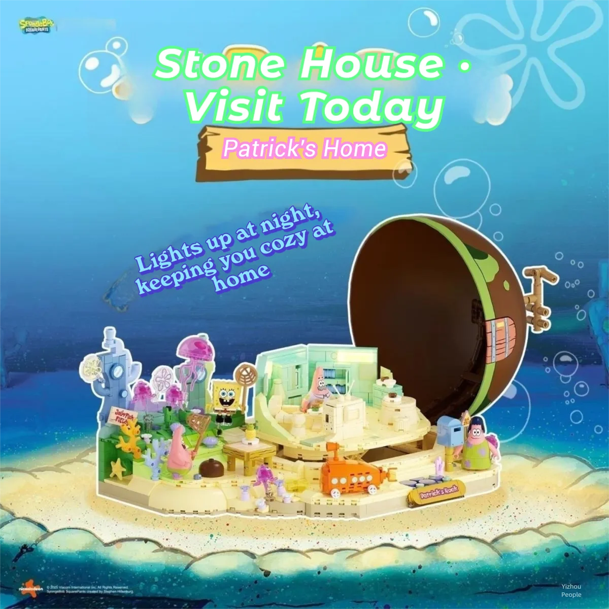 Bloques de construcción de Patricio Estrella Bob Esponja ladrillos - imagen 4