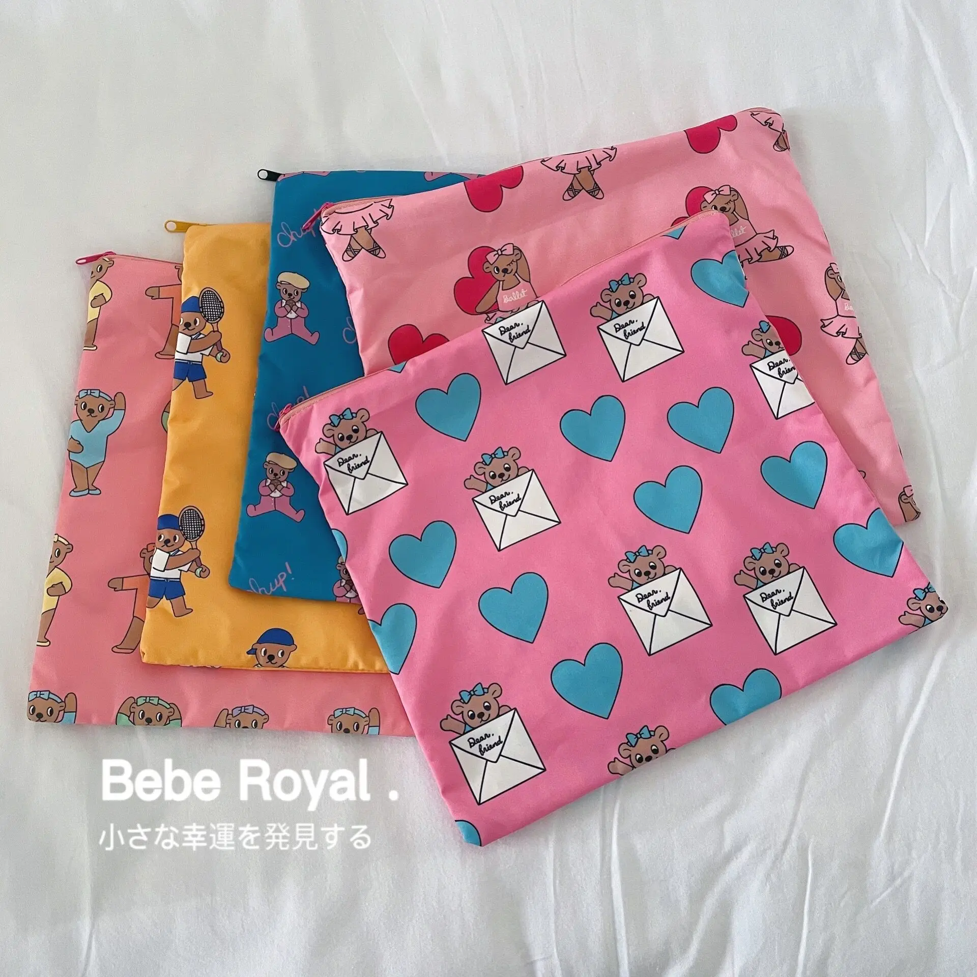 Bolsa de pañales con diseño de oso