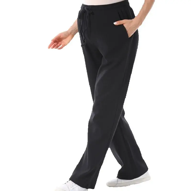 Pantalones maternidad punto waffle, cintura alta y bolsillos suaves - imagen 2