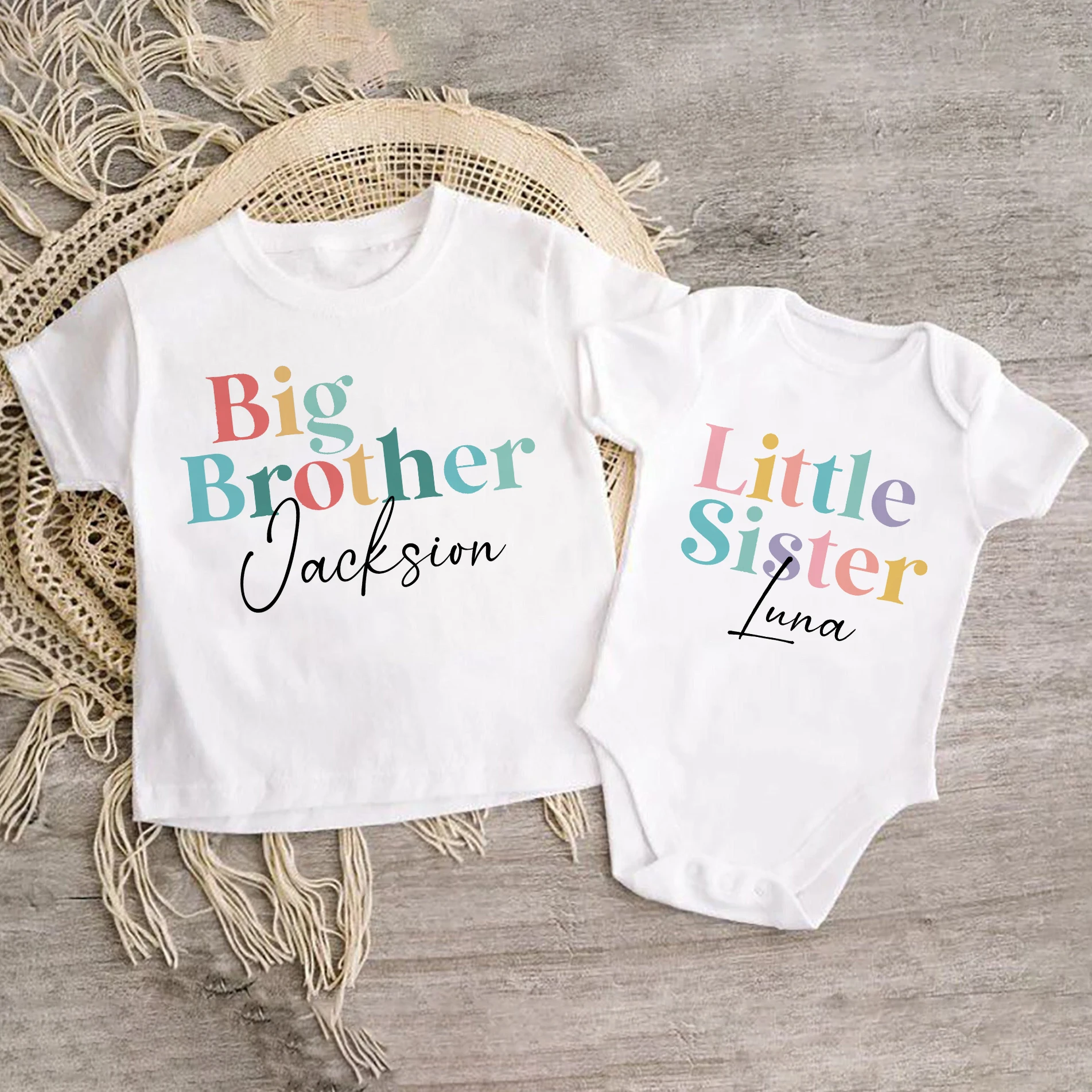 Camisetas a juego para hermanos personalizadas en algodón suave - imagen 5