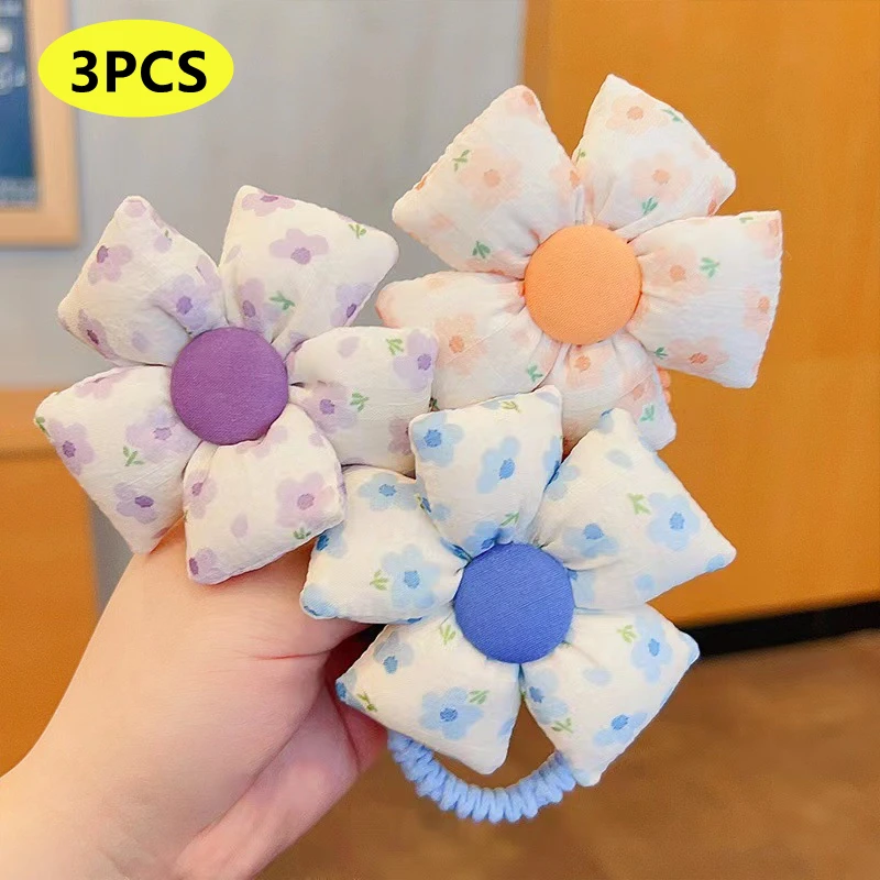 Diadema infantil con flores y goma elástica para el pelo - imagen 4