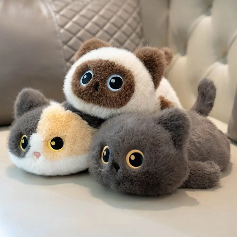 Llavero de peluche de gato suave con textura realista - imagen 5