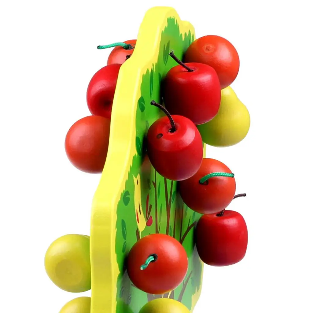 Frutas magnéticas de manzanas, naranjas y peras