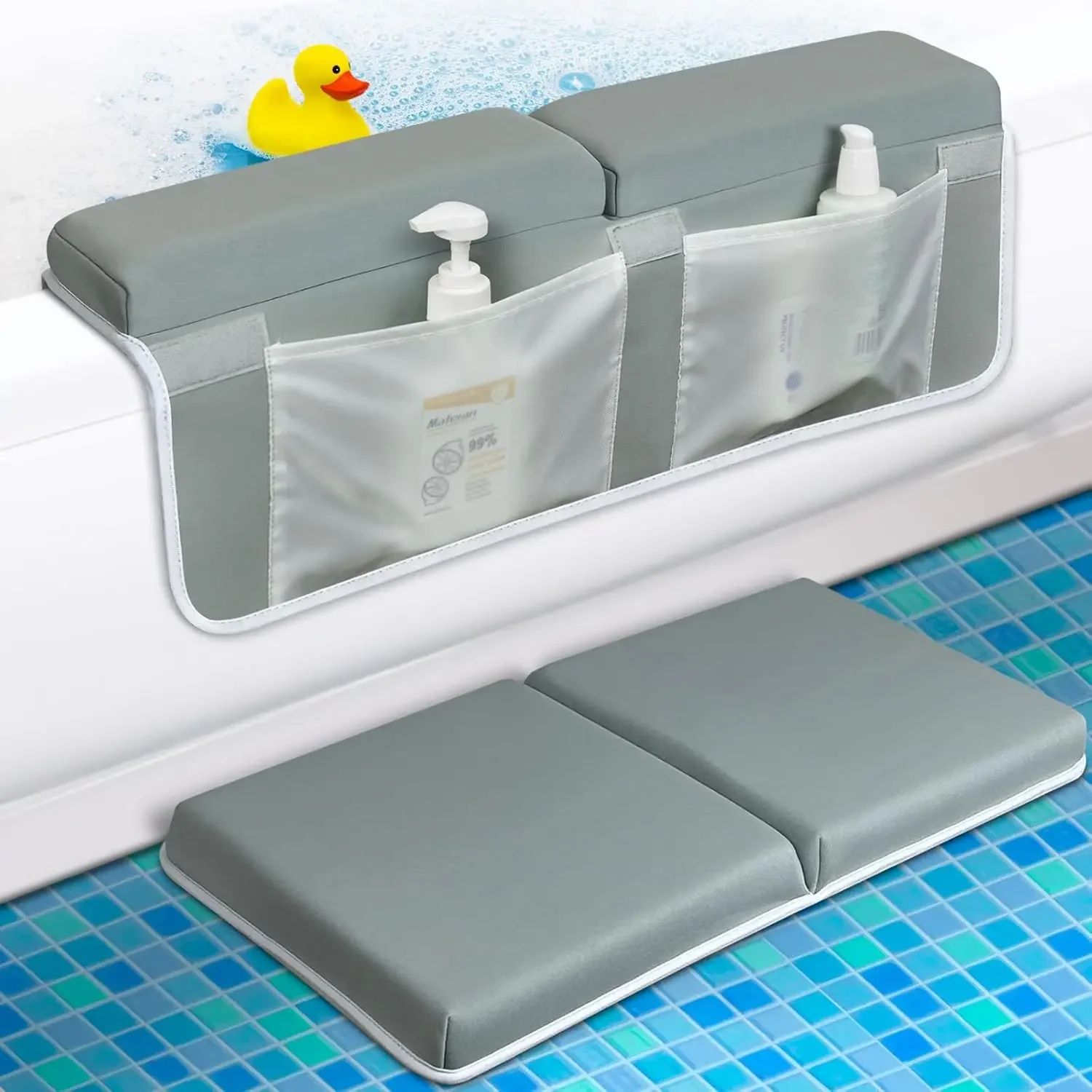 Rodillera de baño antideslizante con cojín para reposapiés - imagen 3
