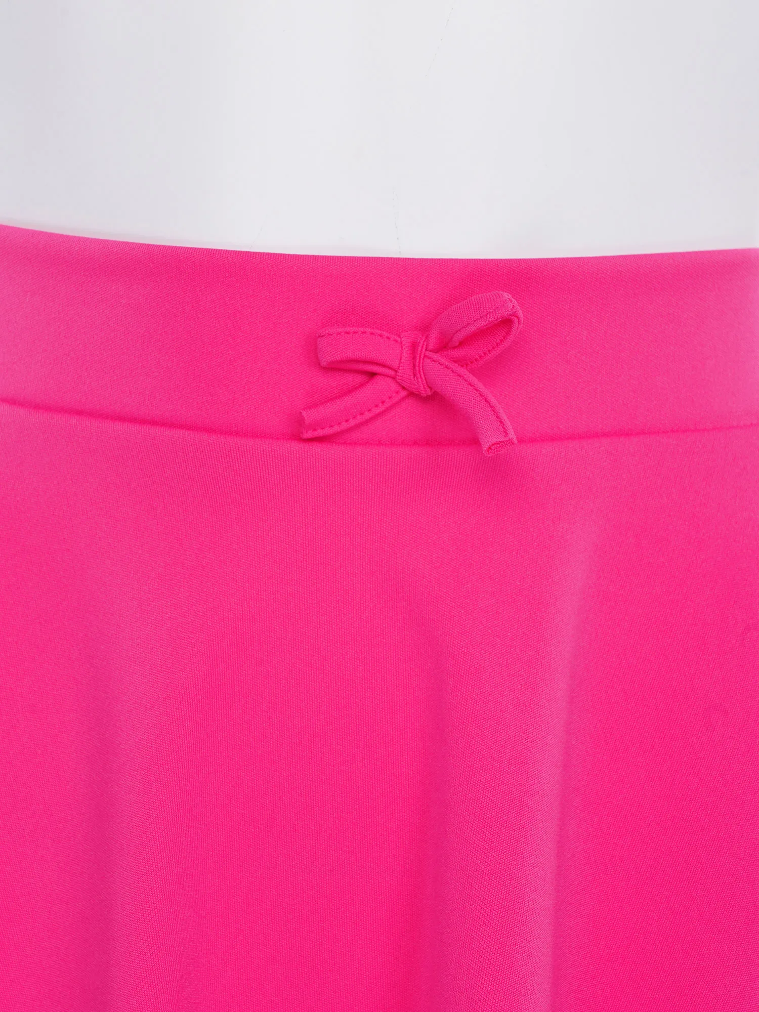 Falda de tenis plisada para niña con cintura elástica y lazo - imagen 3