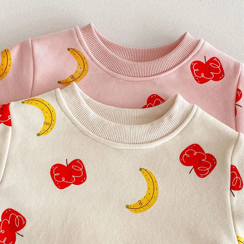 Sudadera con Estampado de Frutas para Bebé Niña – Moda Infantil - imagen 2