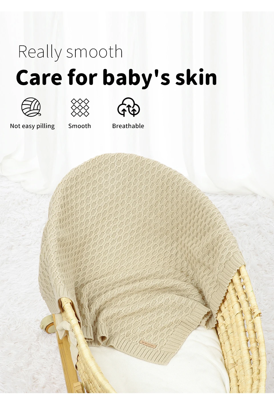 Manta suave para siestas y paseos