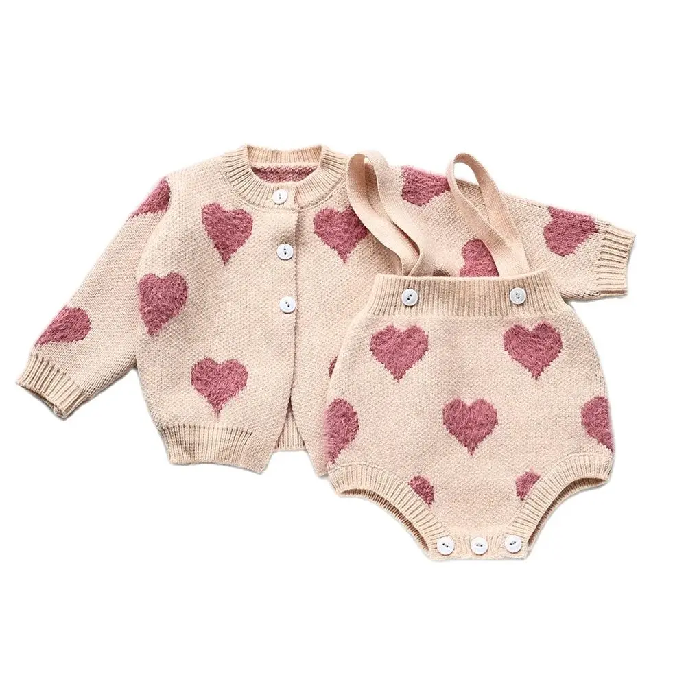 MILANCEL Conjunto de otoño para bebé: camisola, mono y suéteres