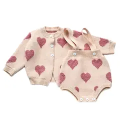 MILANCEL Conjunto de otoño para bebé: camisola, mono y suéteres