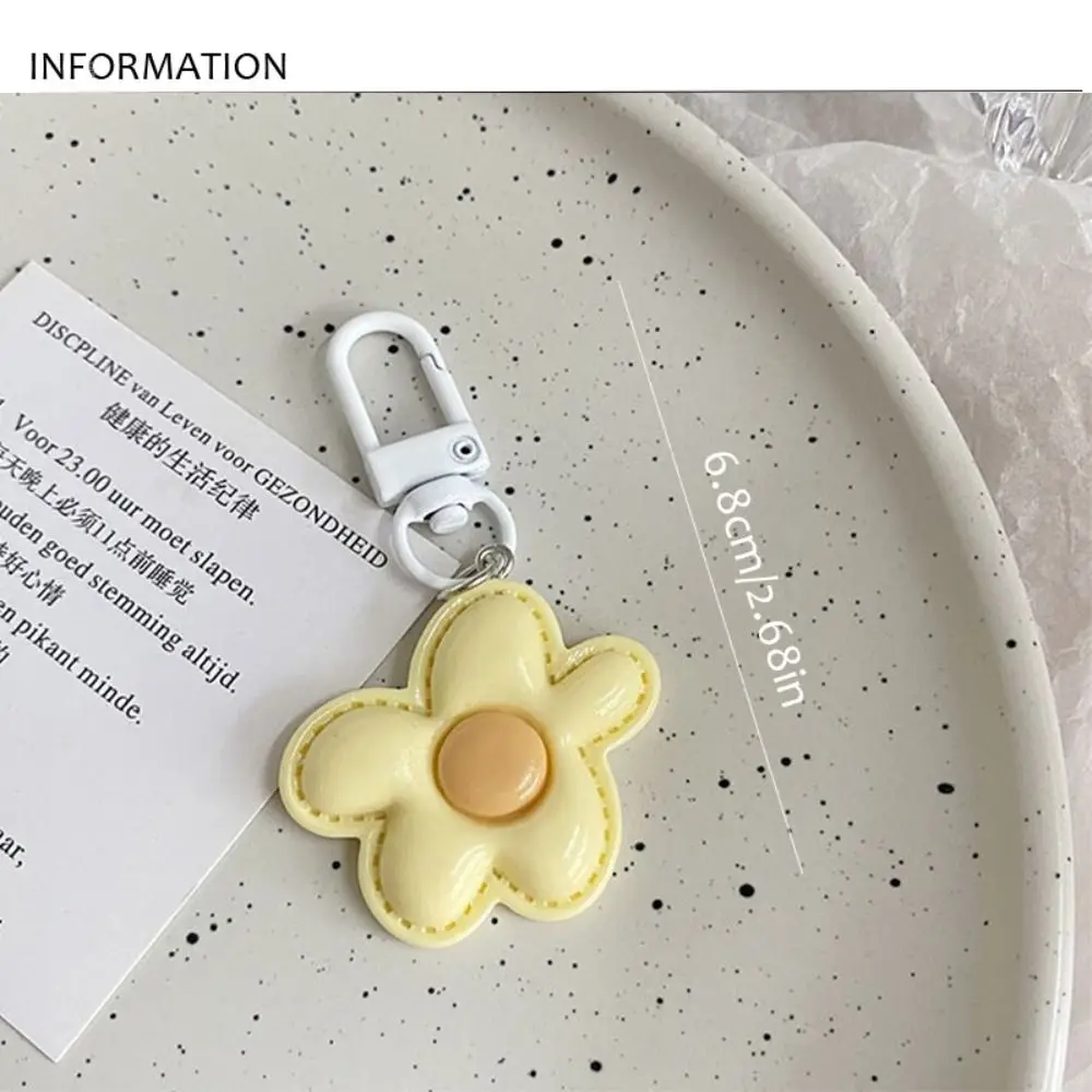 Llavero infantil de flores en resina, colgante mini decorativo - imagen 4