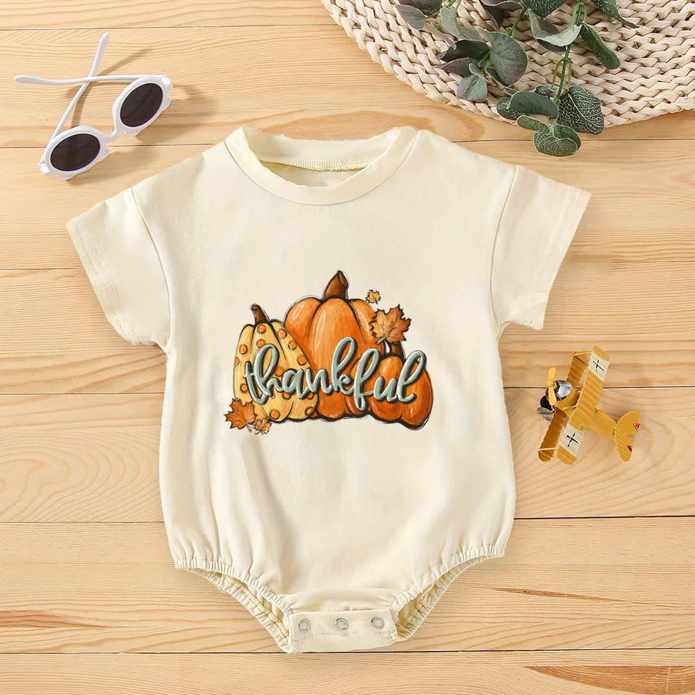 Camiseta bebé parche calabaza - Pelele burbuja Otoño/Halloween - imagen 2