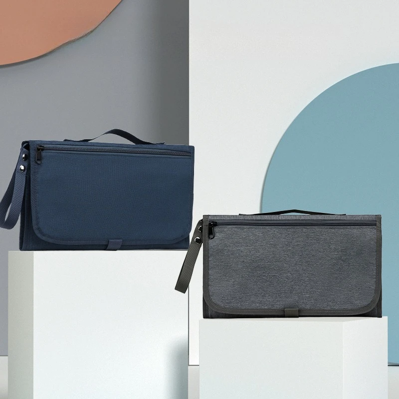 Bolsa de pañales impermeable portátil con cambiador para bebé - imagen 4
