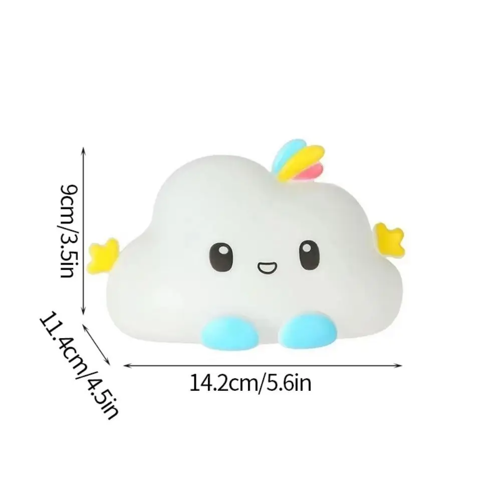Lámpara de noche nube portátil para niños y bebés, luz decorativa - imagen 4
