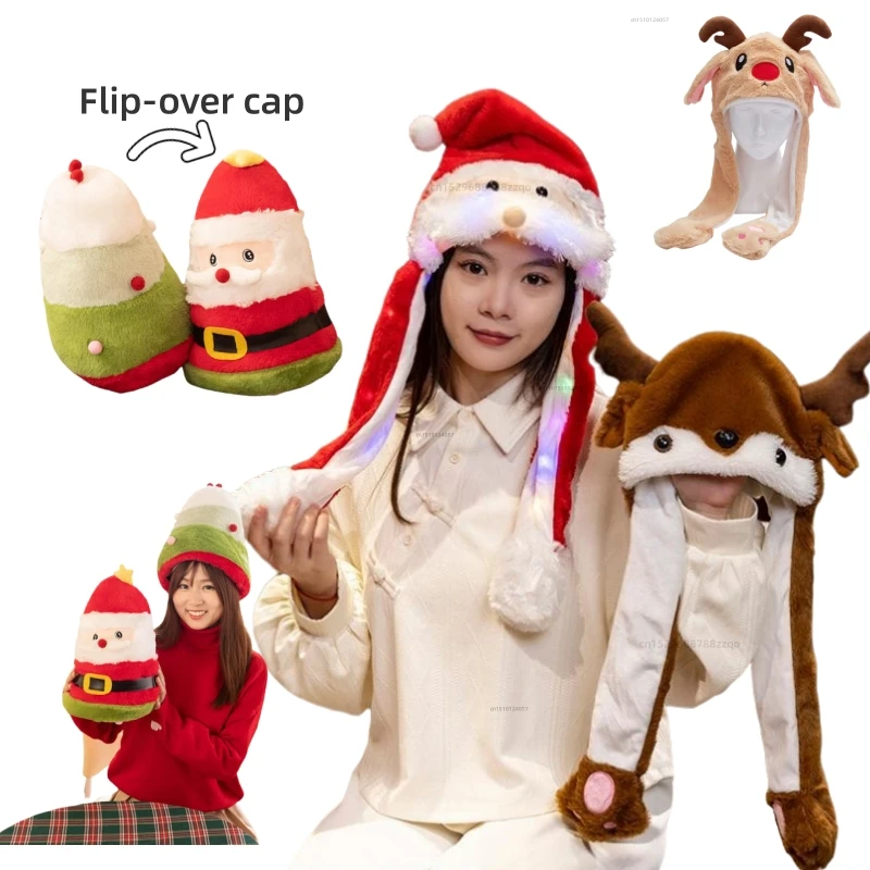 Conjunto gorro y bufanda bebé invierno con alce, Papá Noel