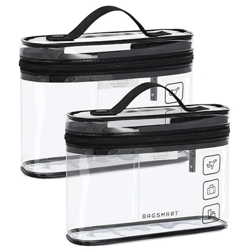 Bolsa organizadora transparente impermeable de PVC para viaje - imagen 4