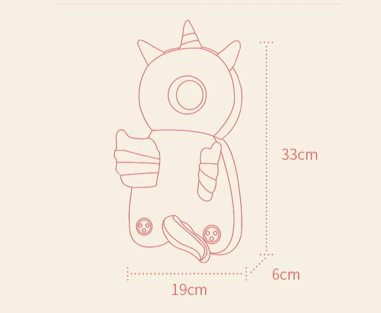 Almohada anticaída con diseño atractivo para bebé