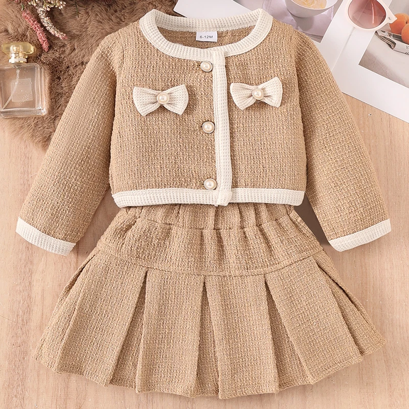 Conjunto niña top con lazo y falda - Primavera Otoño - imagen 4