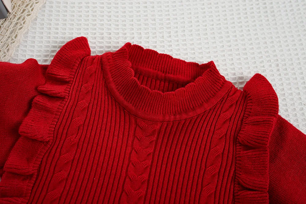 Vestido de punto para bebés vista general