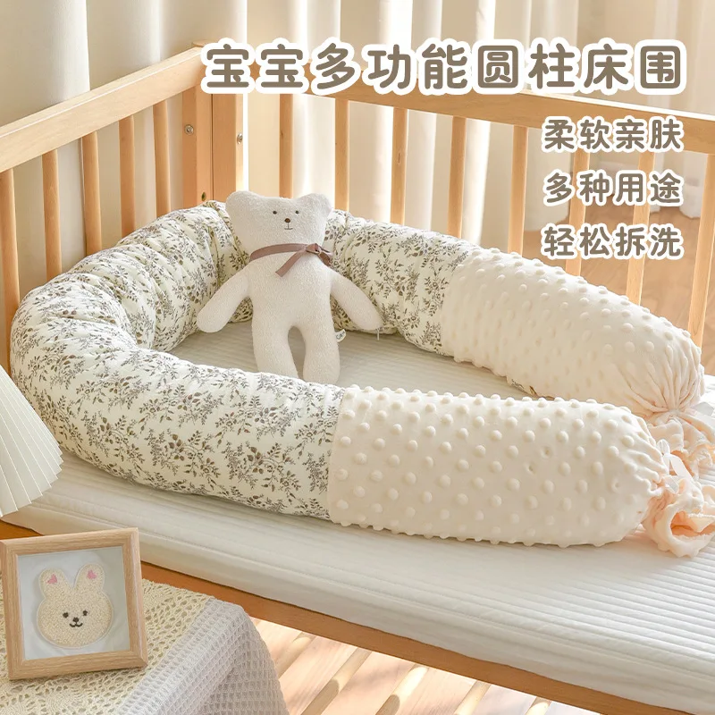 Valla de seguridad para bebé en algodón - Almohada lateral relajante
