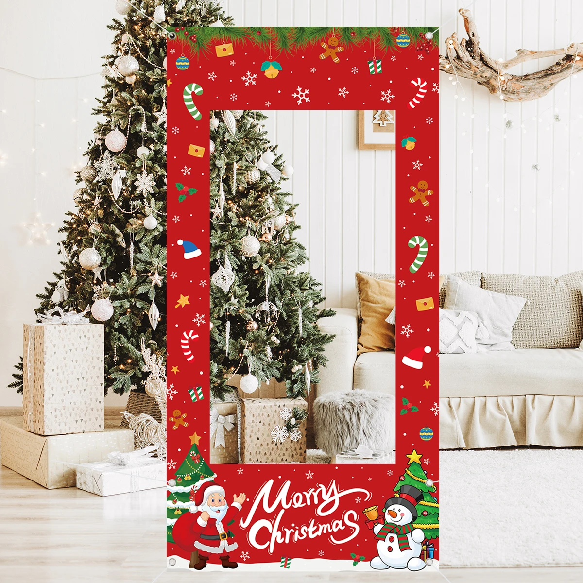 Marco navideño para fotomatón – Decoración infantil de fotos - imagen 5
