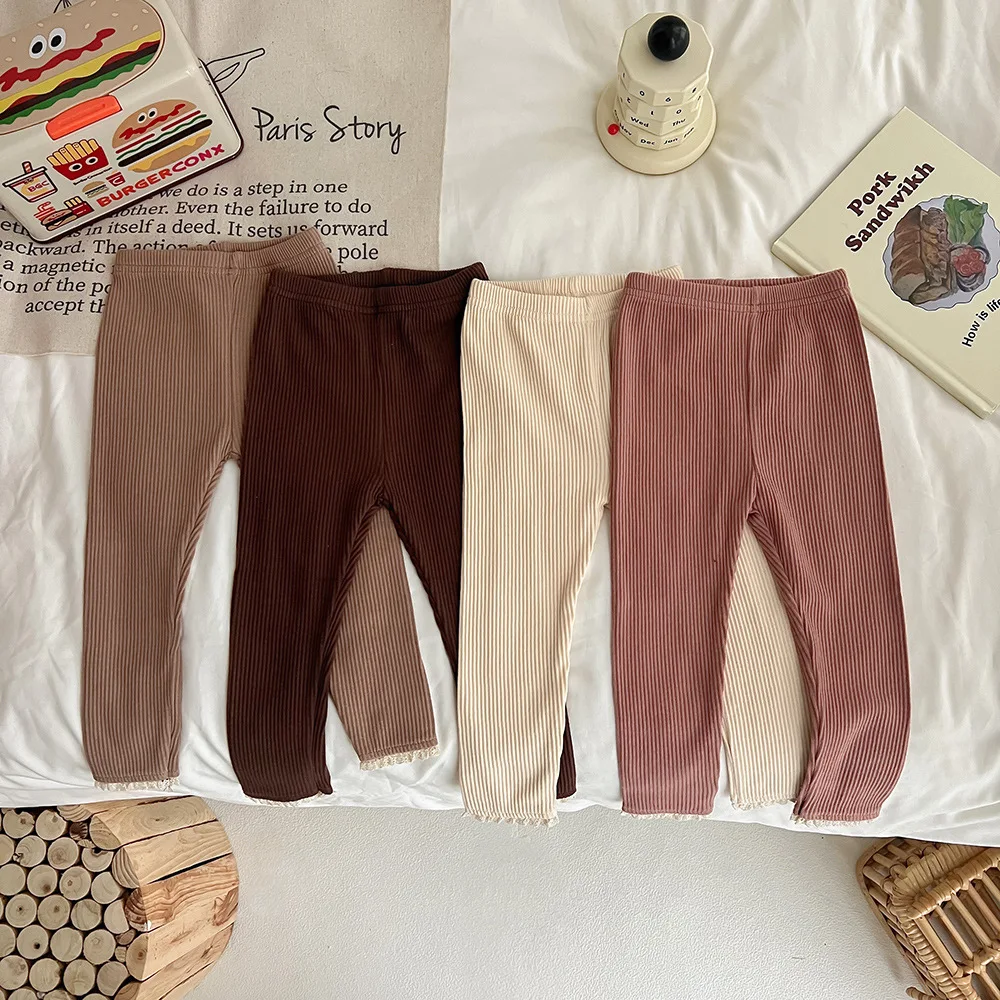 Milangel Leggings encaje elástico - Algodón suave para bebé - imagen 2